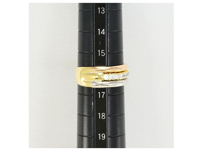 Autre Marque Eleganter Diamantring Golden - Ansicht 8