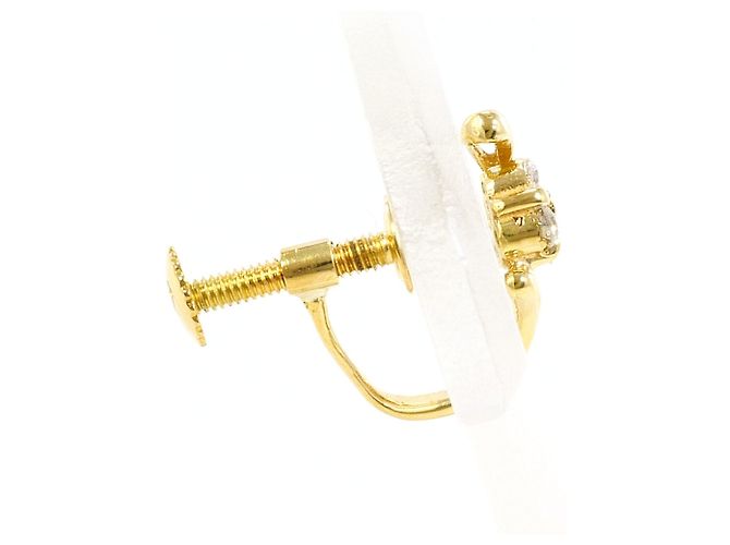 Autre Marque Orecchini a lobo in oro giallo 18K e diamante D'oro - vista 2