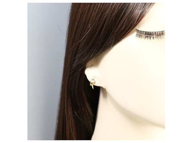 Autre Marque Orecchini a lobo con diamante in oro giallo 18K D'oro - vista 4