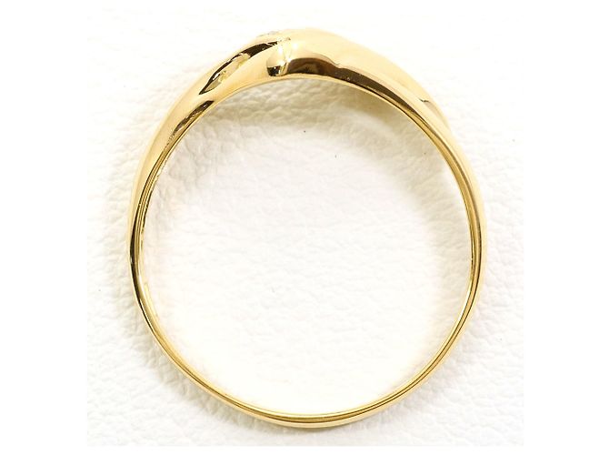 Autre Marque 18K Gelbgold-Ring mit Diamant Golden - Ansicht 2
