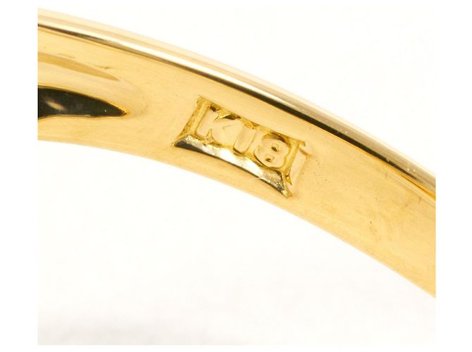 Autre Marque 18K Gelbgold-Ring mit Diamant Golden - Ansicht 4