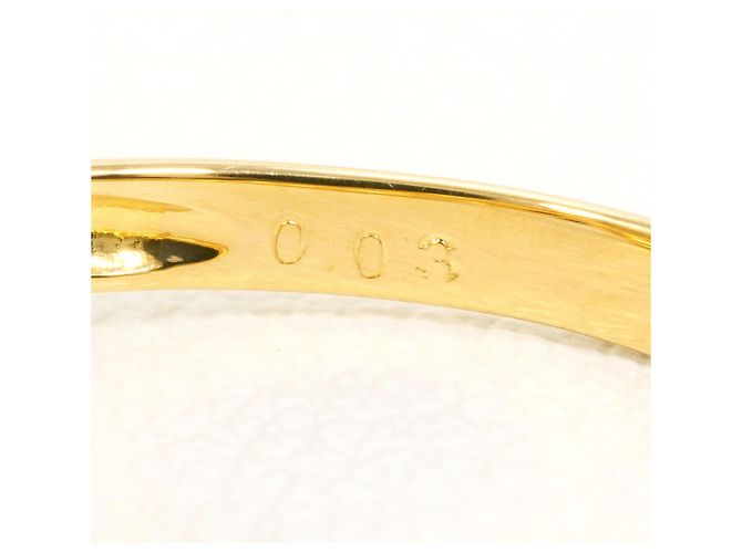 Autre Marque 18K Gelbgold-Ring mit Diamant Golden - Ansicht 5