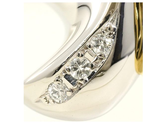 Autre Marque Anello a fascia in platino PT900 e oro giallo 18K D'oro - vista 2