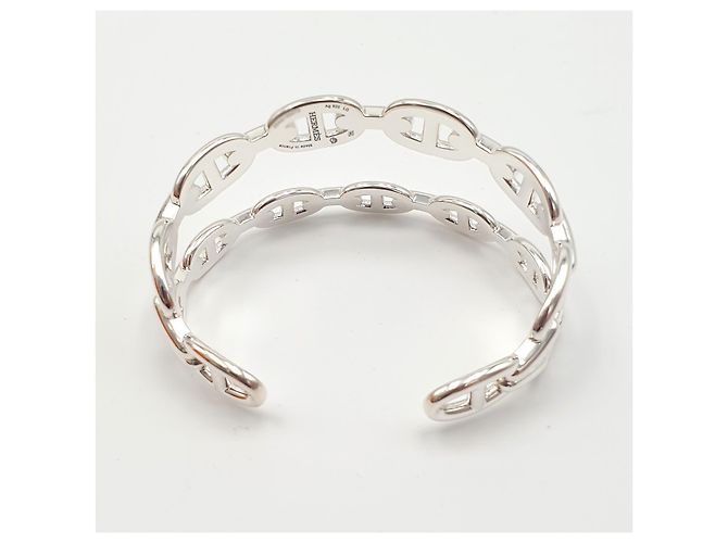 Hermès Bracciale doppio Chaine d'Ancre Enchaînée in argento LG - vista 3