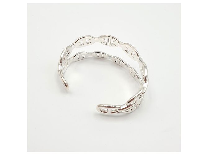Hermès Bracciale doppio Chaine d'Ancre Enchaînée in argento LG - vista 5