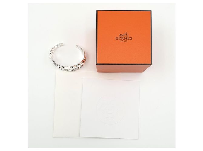 Hermès Bracciale doppio Chaine d'Ancre Enchaînée in argento LG - vista 6
