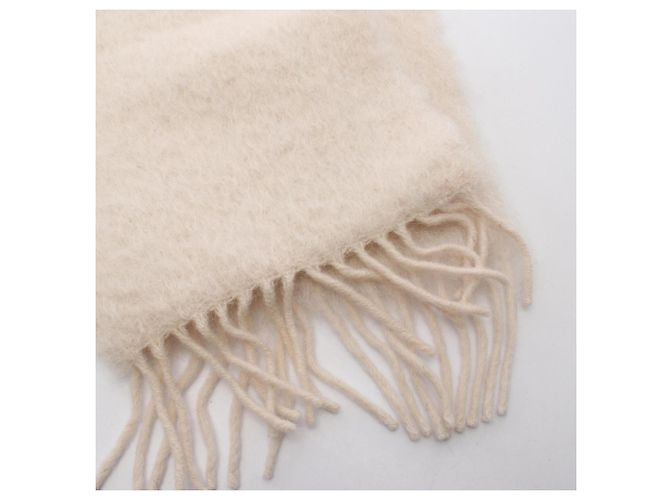 Stola in mohair Anagram Loewe color Avorio Crudo - vista 5