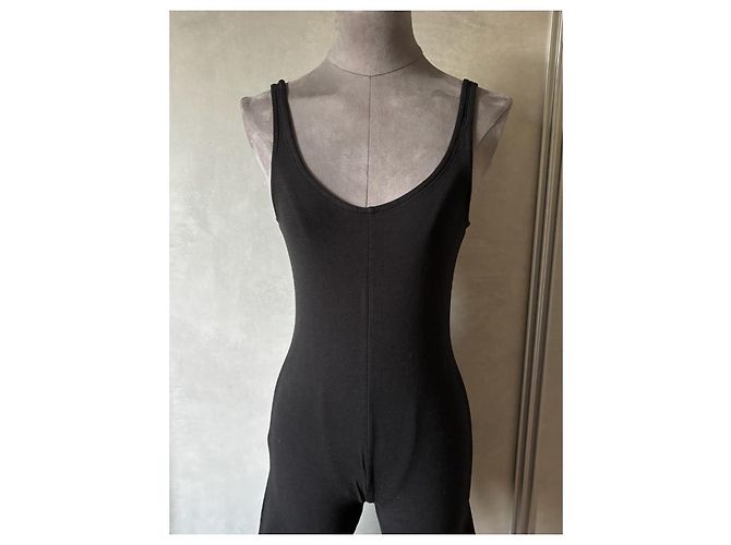 Jean Paul Gaultier Junior Macacão Preto Joelheiras Acolchoadas - vista 3