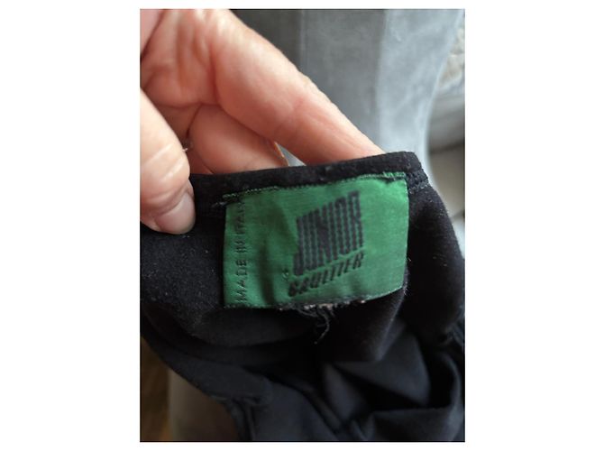 Jean Paul Gaultier Junior Macacão Preto Joelheiras Acolchoadas - vista 7