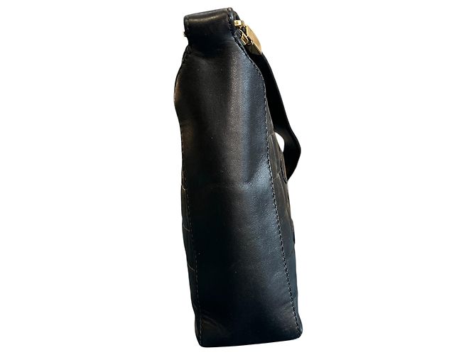 Bolso de hombro Chanel CC Chocolate Bar de piel de cordero 2002 - vista 2