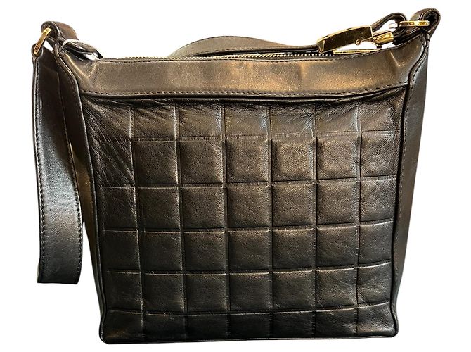 Bolso de hombro Chanel CC Chocolate Bar de piel de cordero 2002 - vista 3