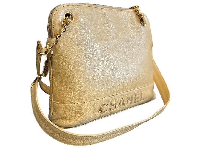 Borsa a Spalla Chanel Caviar Logo Chain 1996 - vista 2