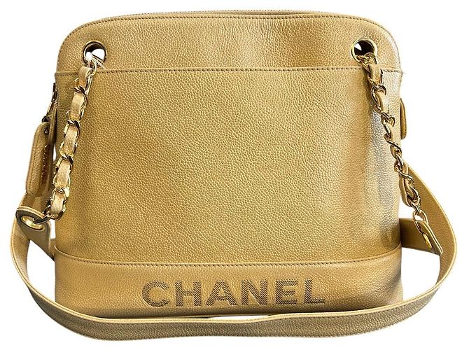 Borsa a Spalla Chanel Caviar Logo Chain 1996 - vista 4