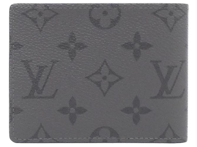 Slender Louis Vuitton Monogram Eclipse Reverse Bill Wallet Brown - view 2