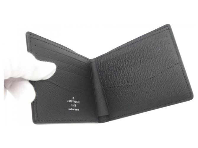 Slender Louis Vuitton Monogram Eclipse Reverse Bill Wallet Brown - view 3