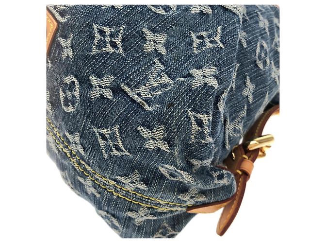 Borsa Louis Vuitton Monogram Denim Neo Cabby MM Blu - vista 2