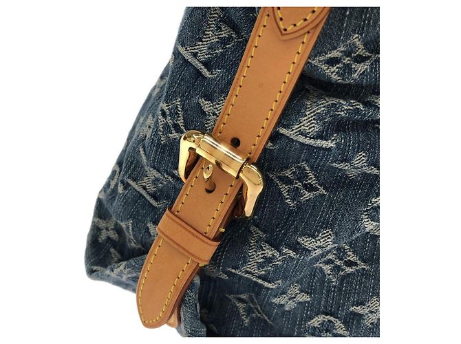 Borsa Louis Vuitton Monogram Denim Neo Cabby MM Blu - vista 4