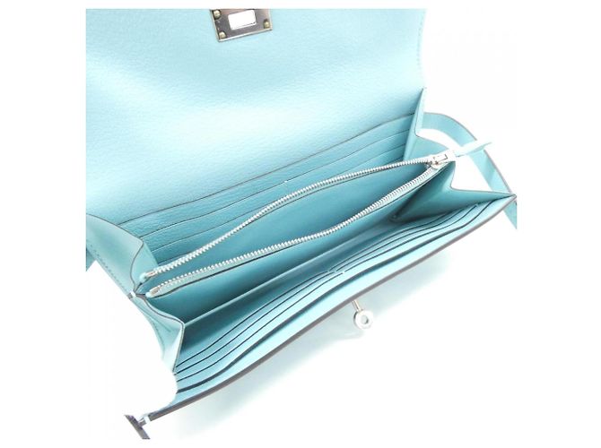 Hermès Hermes Kelly Gillies Long Wallet Blau - Ansicht 5