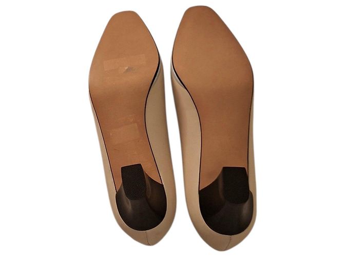Bally Décolleté in Pelle Beige e Azzurro Chiaro Blu chiaro - vista 4