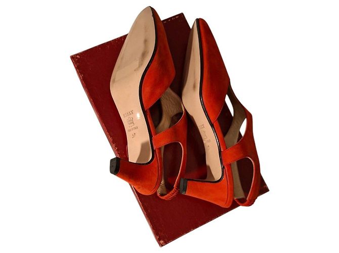 Bally Décolleté Slingback in camoscio rosso - vista 4