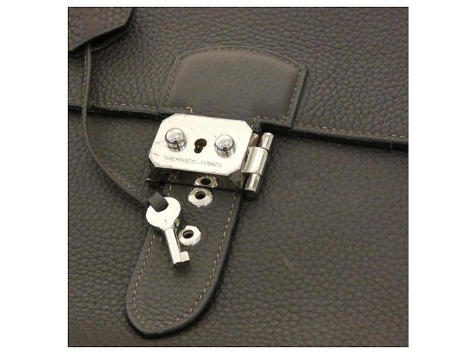 Hermès Hermes Sac à Dépêches Multi Pocket Handbag Nero - vista 5