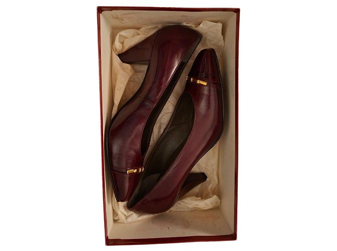Bally Décolleté in pelle bordeaux Bordò - vista 5