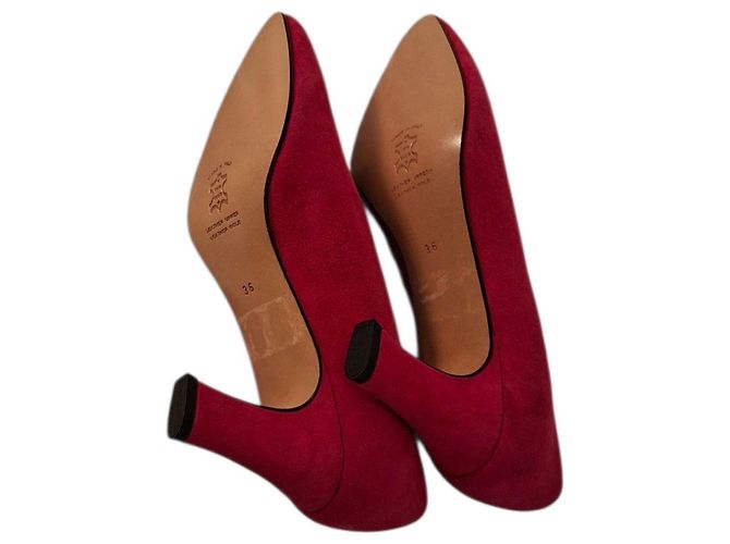 Autre Marque ANDREA SABATINI Rosa Wildleder-Pumps mit spitzer Kappe Pink - Ansicht 3