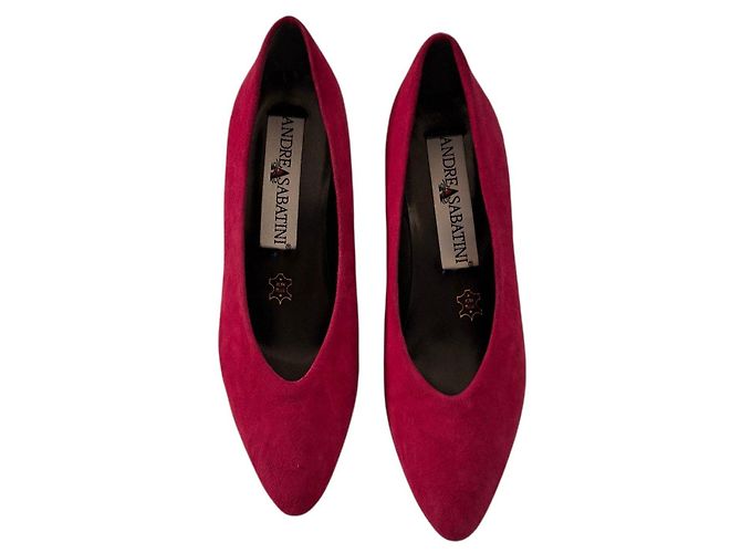 Autre Marque ANDREA SABATINI Rosa Wildleder-Pumps mit spitzer Kappe Pink - Ansicht 6
