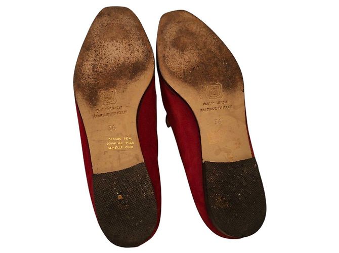 Bally Loafer aus rotem Wildleder - Ansicht 4