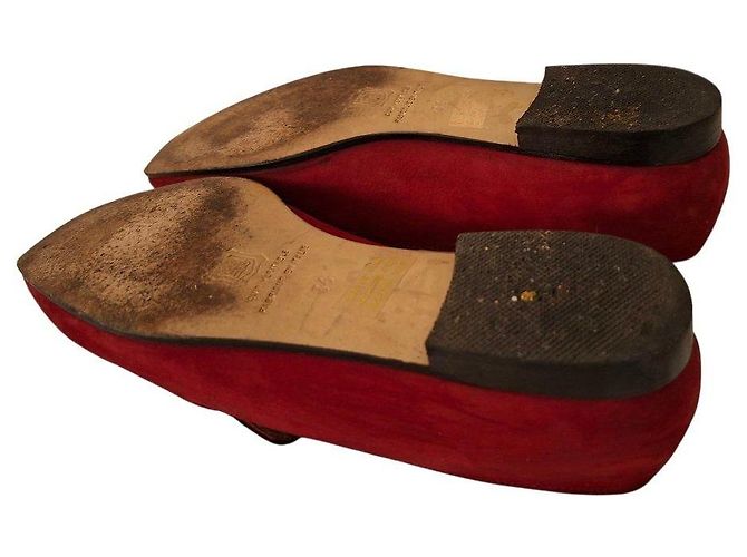 Bally Loafer aus rotem Wildleder - Ansicht 5