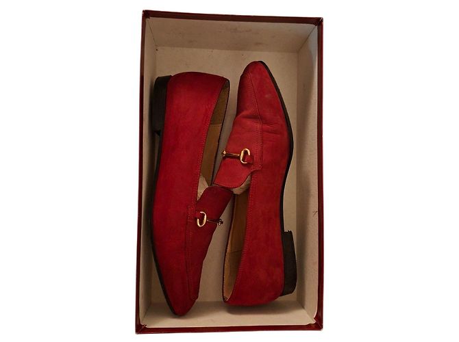 Bally Loafer aus rotem Wildleder - Ansicht 6