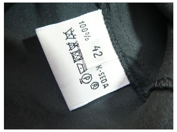 Vestido de seda Hermès Gris antracita - vista 3
