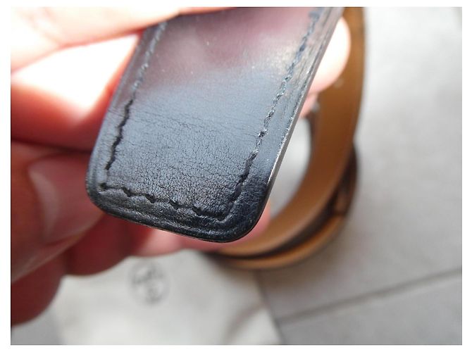 Hermès black leather belt Brown - view 6