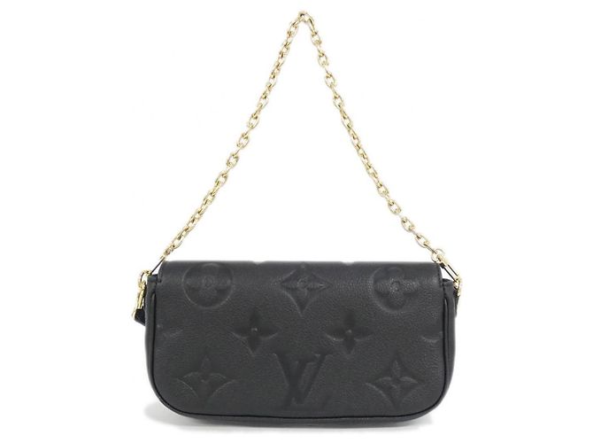 Carteira com corrente Louis Vuitton Monogram Empreinte Ivy M82154 Bolsa de ombro Preto - vista 2