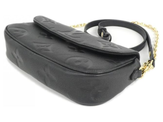 Carteira com corrente Louis Vuitton Monogram Empreinte Ivy M82154 Bolsa de ombro Preto - vista 3