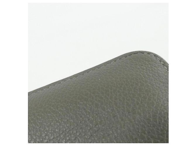 Silk In Hermès Hermes EN LIBERTE Cartera compacta de seda Castaño Naranja - vista 4