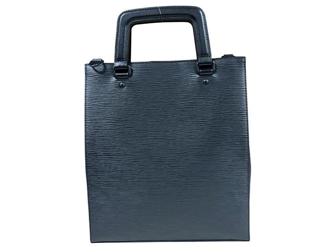 Louis Vuitton Sac Plat Fold Epi Shoulder Bag Nero - vista 3