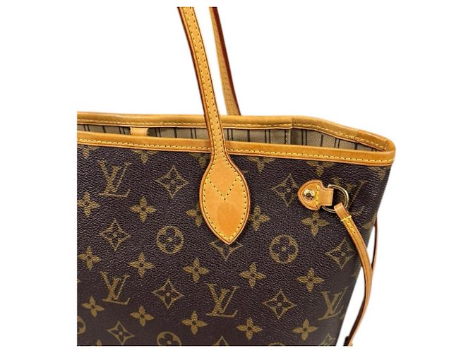Borsa Tote Louis Vuitton Neverfull PM Monogram Marrone Monogramma - vista 10