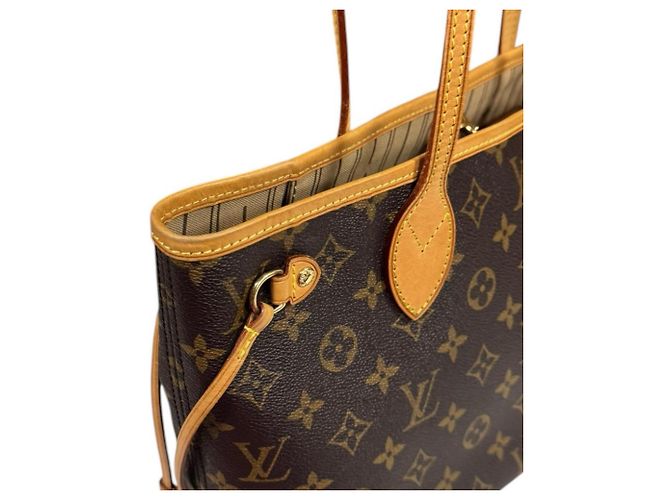 Borsa Tote Louis Vuitton Neverfull PM Monogram Marrone Monogramma - vista 11