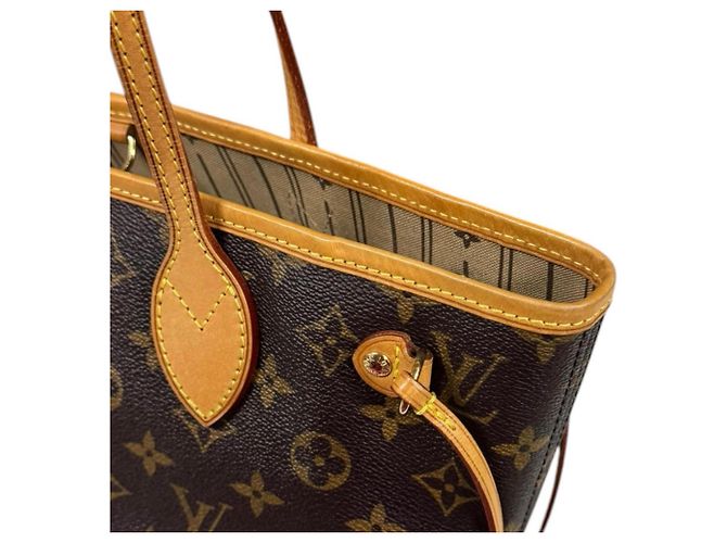 Borsa Tote Louis Vuitton Neverfull PM Monogram Marrone Monogramma - vista 12