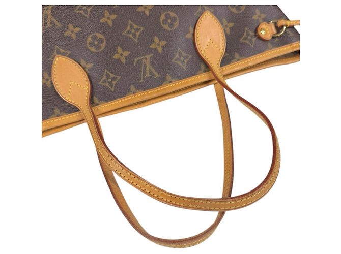 Borsa Tote Louis Vuitton Neverfull PM Monogram Marrone Monogramma - vista 14