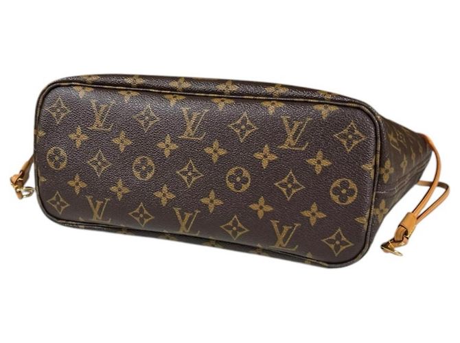 Borsa Tote Louis Vuitton Neverfull PM Monogram Marrone Monogramma - vista 5