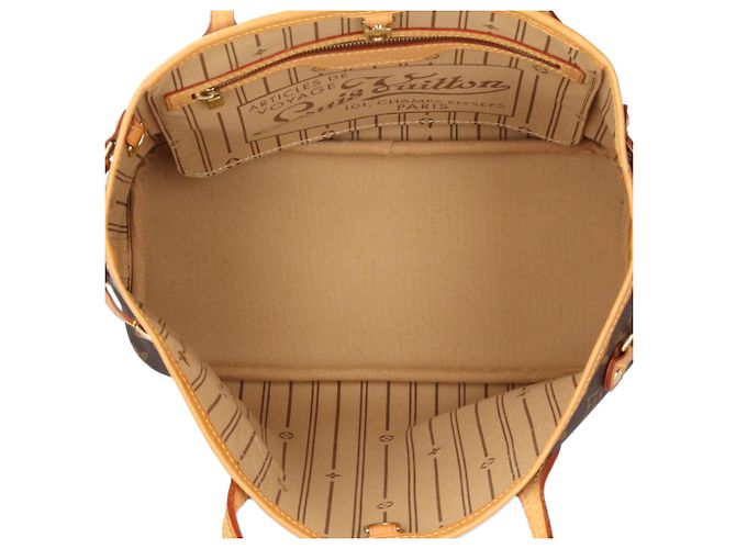 Borsa Tote Louis Vuitton Neverfull PM Monogram Marrone Monogramma - vista 6