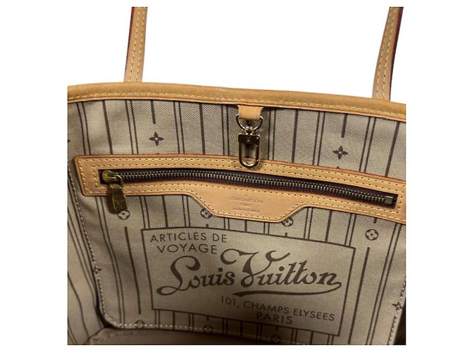 Borsa Tote Louis Vuitton Neverfull PM Monogram Marrone Monogramma - vista 7