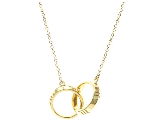 Collana con pendente Atlas X Closed Interlocking di Tiffany & Co. in oro giallo 18K D'oro - vista 2