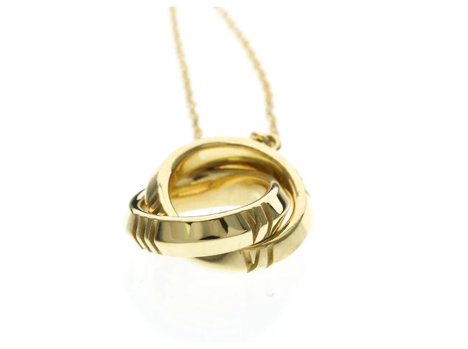 Collana con pendente Atlas X Closed Interlocking di Tiffany & Co. in oro giallo 18K D'oro - vista 5