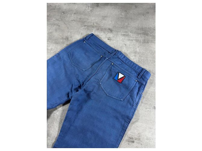 Jeans Louis Vuitton Uomo in Cotone Blu - vista 4