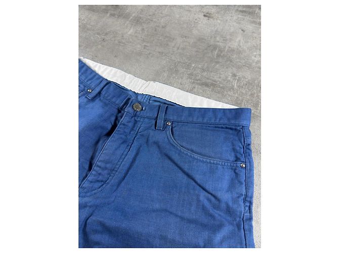 Jeans Louis Vuitton Uomo in Cotone Blu - vista 7