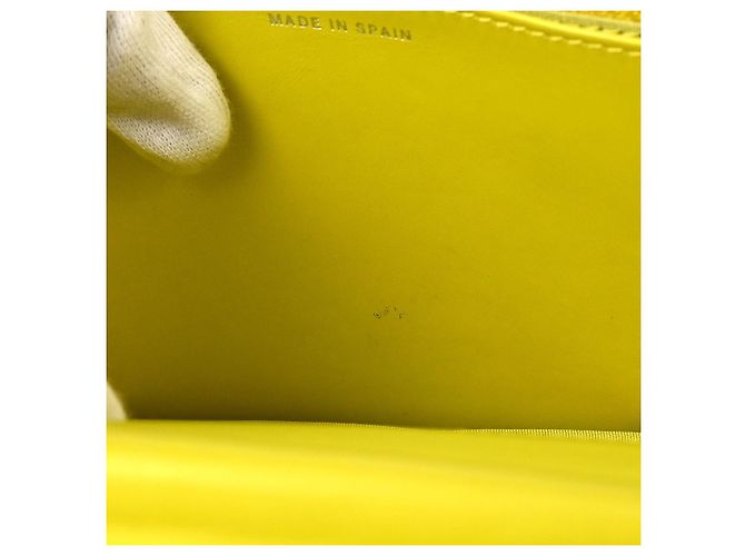 Wallet On Chain Portafoglio con catena Chanel Caviar Giallo - vista 7
