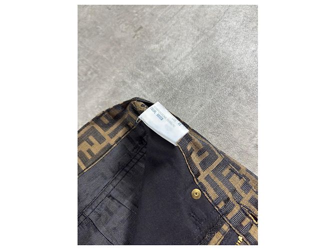 Jeans Fendi Zucca FF Monogram Castaño Monograma - vista 8